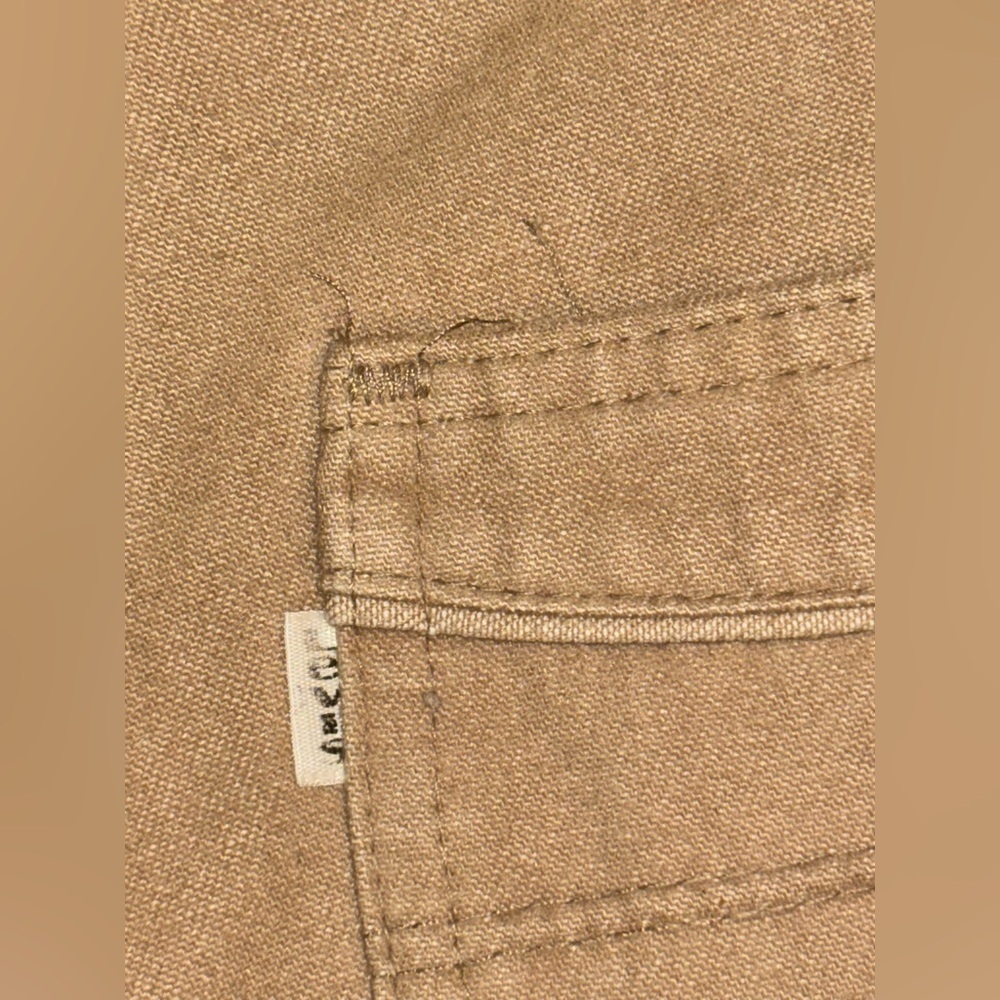 Vintage 70-80s Levis 513 Tan Pants Size 32x30 Men Made USA Talon Zip - Picture 8 of 12